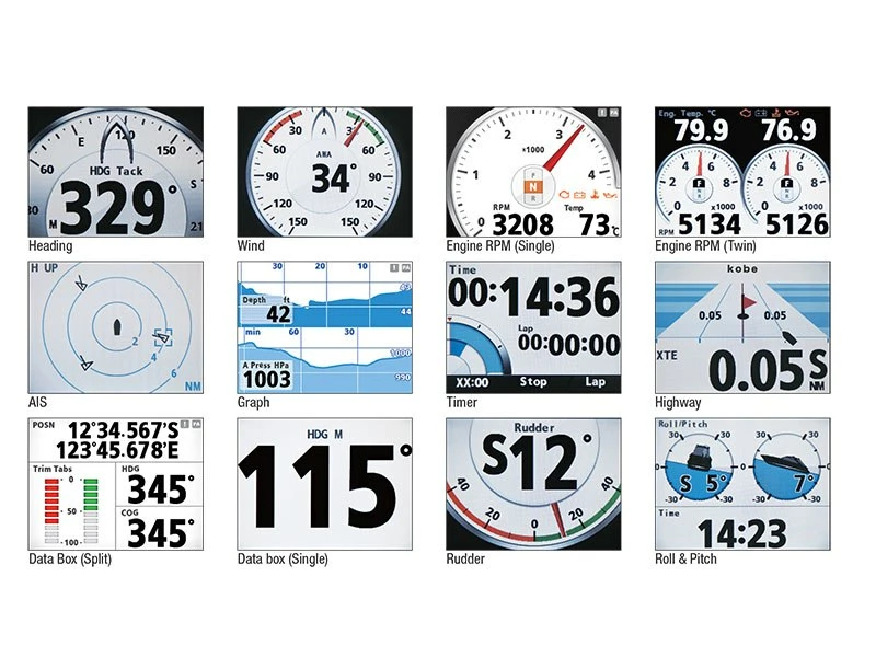 Furuno F170-DST 4.1'' Depth Speed And Temperature Instrument System 2 Furuno F170-DST 4.1'' Depth Speed And Temperature Instrument System
