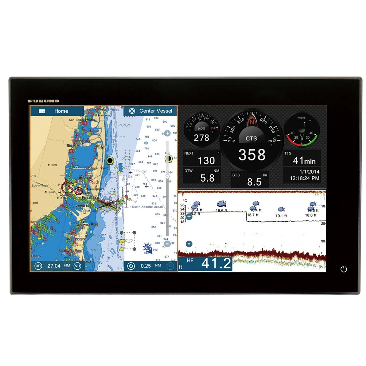 Furuno NavNet TZTouch2 12.1in GPS/Fishfinder TM260 Package 3 Furuno NavNet TZTouch2 12.1in GPS/Fishfinder TM260 Package